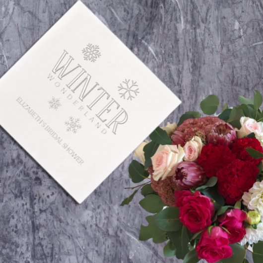 Winter Wonderland Folie Servetten