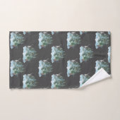 Winter Wonderland Forest Antlers Pine Trees Bad Handdoek (Handdoek)