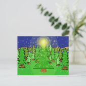 Winter Wonderland Forest Briefkaart (Staand voorkant)