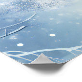 Winter Wonderland Forest Mariage Affiche de bienve (Coin)