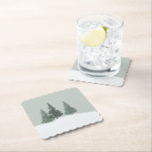 Winter Wonderland Forest Trees Kartonnen Onderzetters (Insitu)