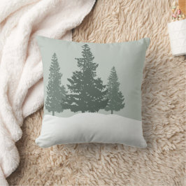 Winter Wonderland Forest Trees Kussen