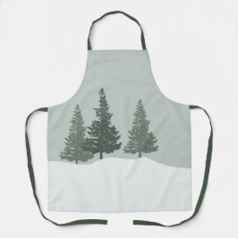 Winter Wonderland Forest Trees Schort