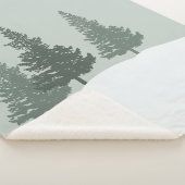 Winter Wonderland Forest Trees Sherpa Deken (3/4)