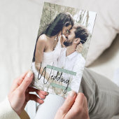 Winter Wonderland foto bruiloft uitnodiging