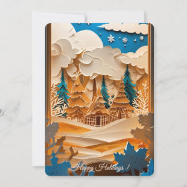 Winter Wonderland Foto Holiday Kaart