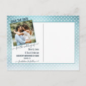 Winter Wonderland Foto Save the Date Briefkaart (Achterkant)