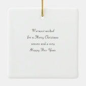 Winter Wonderland Fox céramique ornement (Dos)