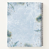 Winter Wonderland Fox Kerstrecept Notitieboek (Achterkant)