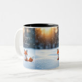 Winter Wonderland Fox Mok (Voorkant links)