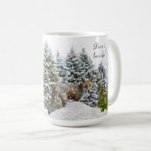 Winter Wonderland Fox / Wildlife Coffee Mug (Devant droit)