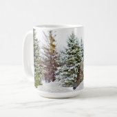 Winter Wonderland Fox / Wildlife Coffee Mug (Devant gauche)