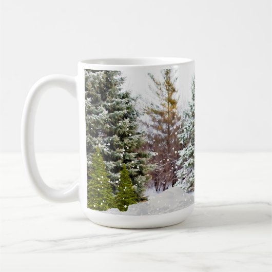 Winter Wonderland Fox / Wildlife Coffee Mug (Gauche)