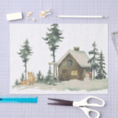 Winter Wonderland Foxes Decoupage Tissuepapier (Craft)