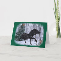 Winter Wonderland Friese Paard Kaart