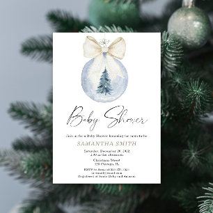 Winter wonderland geslachtsneutrale babyshower  kaart