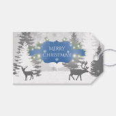 Winter Wonderland Gift Label - Blue Cadeaulabel (Voorkant (Horizontaal))