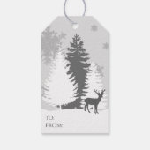 Winter Wonderland Gift Label - Rood Cadeaulabel (Achterkant)