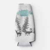 Winter Wonderland Glacière bouteille - Turquoise (Devant)