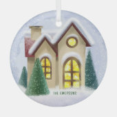 Winter Wonderland Glass kerstversiering Glas Ornament (Voorkant)