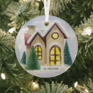 Winter Wonderland Glass kerstversiering Glas Ornament