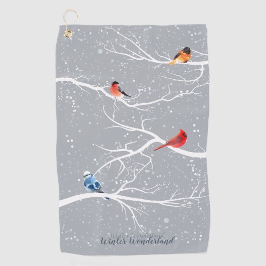 Winter Wonderland Golfhanddoek (Voorkant)