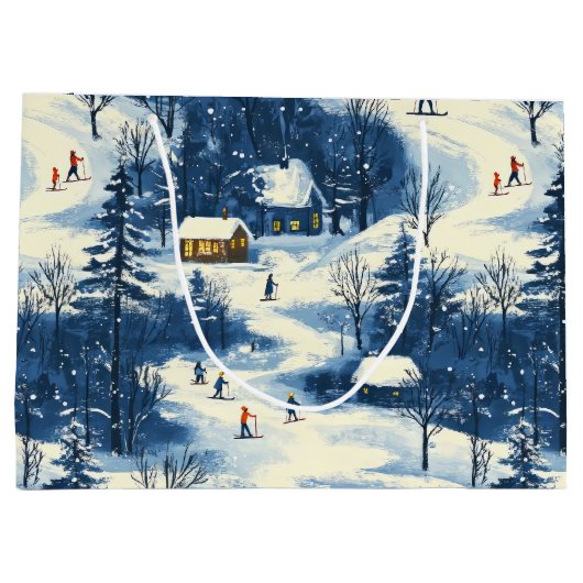 Winter Wonderland Groot Cadeauzakje (Achterkant)