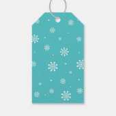 Winter wonderland Hartelijk dank voor de sneeuwval Cadeaulabel (Achterkant)