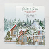 Winter wonderland herbergt kerst kaart (Voorkant / Achterkant)