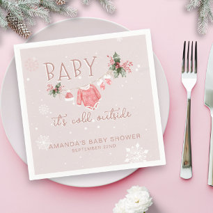 Winter Wonderland Het is koud buiten Baby shower Servet