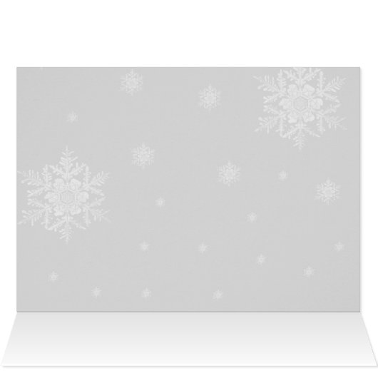 Winter Wonderland Holiday Greeting Kaart - Magenta (Binnen Horizontaal (Boven))