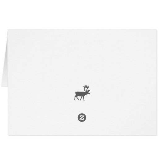 Winter Wonderland Holiday Greeting Kaart - Paars (Achterkant Horizontaal)