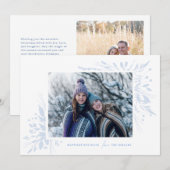 Winter Wonderland Horizontal Holiday Carte photo (Devant / Derrière)