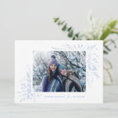 Winter Wonderland Horizontal Holiday Carte photo (Debout devant)