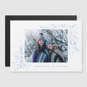 Winter Wonderland Horizontale Vakantie Foto Magnee Magnetische Uitnodiging
