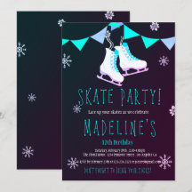 Winter Wonderland Ice Schaats Girl Chalkboard