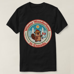 Winter Wonderland in Canada Kunst T-shirt