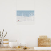 Winter Wonderland in het wit Poster (Keuken)