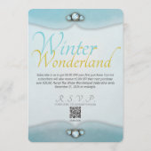 Winter Wonderland Invitation Kaart (Achterkant)
