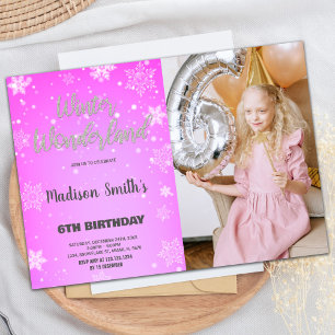 Winter Wonderland Invitations Parties scintillant