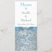 Winter Wonderland, Joined Hearts Bruiloft Menu Kaa (Voorkant)