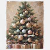 "Winter Wonderland Joy" Fleece Deken (Voorkant)