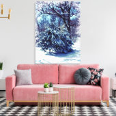Winter Wonderland Kerst Canvas Print (Insitu (Woonkamer))