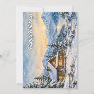 Winter Wonderland Kerst Groet Kaart
