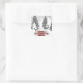 Winter Wonderland Kerst sticker - Rood (Tas)
