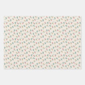 Winter Wonderland Kerst Wrapping Papier Set Inpakpapier Vel (Voorkant 2)