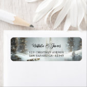 Winter Wonderland - kerstterugzendlabel Etiket (Insitu)