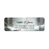 Winter Wonderland - kerstterugzendlabel Etiket (Voorkant)