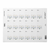 Winter wonderland kerstvakantie adres label (Full Sheet)