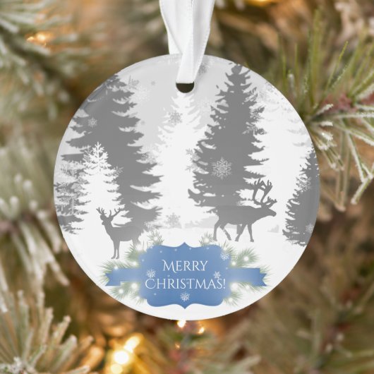 Winter Wonderland kerstversiering - blauw Ornament (Boom)